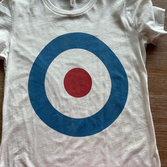 Bella & Canvas MOD Bullseye Scooter T-shirt Size L - Picture 2 of 7